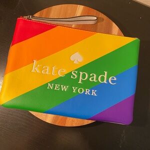 Kate Spade Large Pride Rainbow Clutch Pouch
